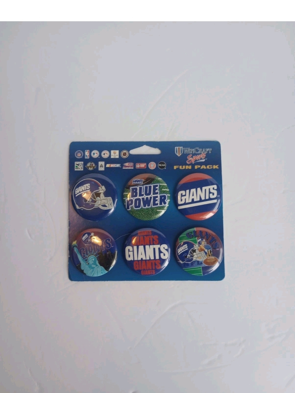 Vintage NFL New York Giants WinCraft Pins Fun Pack 1990’s 6 Pack